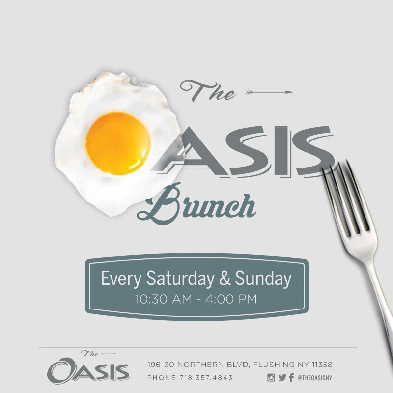 Restaurant Brunch Flyer - Oasis